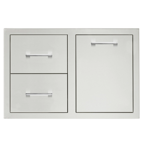 TrueFlame 33" 2-Drawer & Access Door Combo Masonry Frame Return - TF-DC2-33M-A TrueFlame 33" 2-Drawer & Access Door Combo Masonry Frame Return - TF-DC2-33M-A