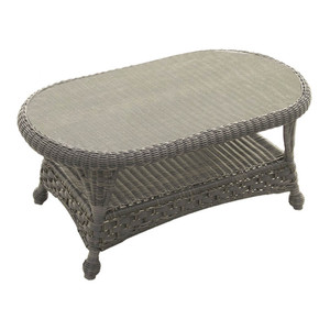 NorthCape Georgetown Oval Coffee Table Glass - NC3244CT-OVL-GL