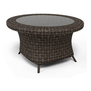 NorthCape Edgewater Rotating Chat Table Glass - NC6518R-CHT-GL NorthCape Edgewater Rotating Chat Table Glass - NC6518R-CHT-GL