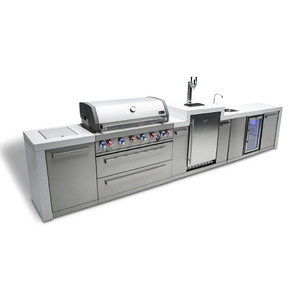 Mont Alpi MAi805 Deluxe Island w/ Kegerator & Beverage Center - MAi805-DKEGBEV Mont Alpi MAi805 Deluxe Island w/ Kegerator & Beverage Center - MAi805-DKEGBEV