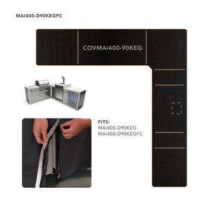 Mont Alpi Cover for 400 Island with 90 Degree Corner & Kegerator - COVMAi400-90KEG Mont Alpi Cover for 400 Island with 90 Degree Corner & Kegerator - COVMAi400-90KEG