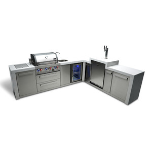 Mont Alpi MAi400 Deluxe Island w/ Kegerator & Beverage Cente - MAi400-D90KEGBEV Mont Alpi MAi400 Deluxe Island w/ Kegerator & Beverage Cente - MAi400-D90KEGBEV