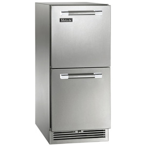 Perlick 15" Signature Series Outdoor Marine Grade Refrigerator with Stainless Steel Drawers - HP15RM-4-5 Perlick 15" Signature Series Outdoor Marine Grade Refrigerator with Stainless Steel Drawers - HP15RM-4-5