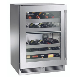 Perlick 24" Signature Series Indoor Dual Zone Wine Reserve with Stainless Steel Glass Door - HP24DS-4-3 Perlick 24" Signature Series Indoor Dual Zone Wine Reserve with Stainless Steel Glass Door - HP24DS-4-3