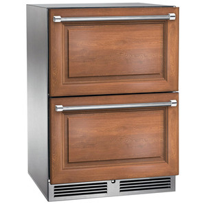 Perlick 24" Signature Series Indoor Dual Zone Freezer/Refrigerator Panel Ready Drawers - HP24ZS-4-6 Perlick 24" Signature Series Indoor Dual Zone Freezer/Refrigerator Panel Ready Drawers - HP24ZS-4-6