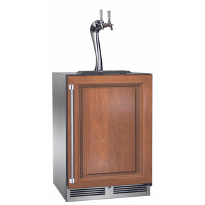 Perlick 24" Signature Series Indoor Adara Beverage Dispenser with Panel Ready Solid Door Two Tap - HP24TS-4-2-2A Perlick 24" Signature Series Indoor Adara Beverage Dispenser with Panel Ready Solid Door Two Tap - HP24TS-4-2-2A
