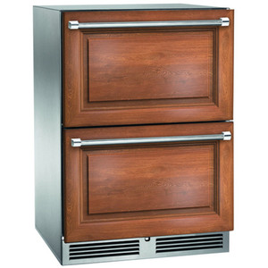Perlick 24" Signature Series Outdoor Marine Grade Freezer with Panel Ready Drawers - HP24FM-4-6 Perlick 24" Signature Series Outdoor Marine Grade Freezer with Panel Ready Drawers - HP24FM-4-6
