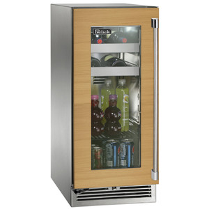 Perlick 15" Signature Series Outdoor Beverage Center with Panel Ready Glass Door - HP15BO-4-4 Perlick 15" Signature Series Outdoor Beverage Center with Panel Ready Glass Door - HP15BO-4-4