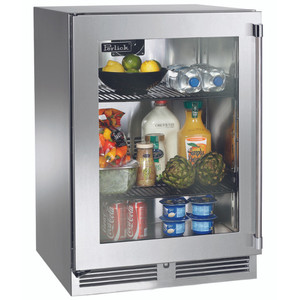 Perlick 24" Signature Series 18" Shallow Depth Indoor Refrigerator with Stainless Steel Glass Door - HH24RS-4-3 Perlick 24" Signature Series 18" Shallow Depth Indoor Refrigerator with Stainless Steel Glass Door - HH24RS-4-3
