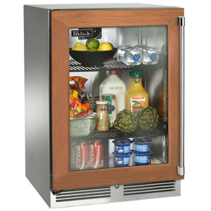 Perlick 24" Signature Series 18" Shallow Depth Indoor Refrigerator with Panel Ready Glass Door - HH24RS-4-4 Perlick 24" Signature Series 18" Shallow Depth Indoor Refrigerator with Panel Ready Glass Door - HH24RS-4-4