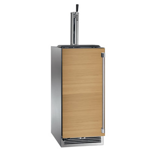 Perlick 15" Signature Series Outdoor Marine Grade Beverage Dispenser with Panel Ready Solid Door Single Tap - HP15TM-4-2-1 Perlick 15" Signature Series Outdoor Marine Grade Beverage Dispenser with Panel Ready Solid Door Single Tap - HP15TM-4-2-1