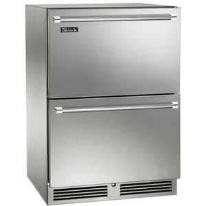 Perlick 24" Signature Series Outdoor Dual Zone Freezer/Refrigerator with Stainless Steel Drawers - HP24ZO-4-5 Perlick 24" Signature Series Outdoor Dual Zone Freezer/Refrigerator with Stainless Steel Drawers - HP24ZO-4-5