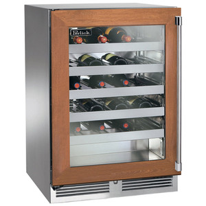 Perlick 24" Signature Series Indoor Single Zone Wine Reserve with Panel Ready Glass Door - HP24WS-4-4 Perlick 24" Signature Series Indoor Single Zone Wine Reserve with Panel Ready Glass Door - HP24WS-4-4