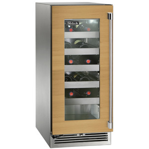 Perlick 15" Signature Series Outdoor Wine Reserve with Panel Ready Glass Door - HP15WO-4-4 Perlick 15" Signature Series Outdoor Wine Reserve with Panel Ready Glass Door - HP15WO-4-4