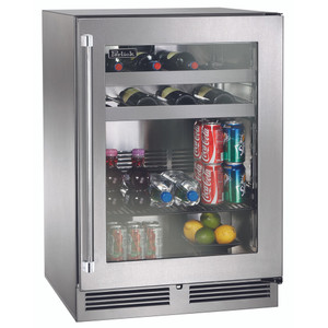 Perlick 24" Signature Series Outdoor Dual Zone Refrigerator/Wine Reserve with Stainless Steel Glass Door - HP24CO-4-3 Perlick 24" Signature Series Outdoor Dual Zone Refrigerator/Wine Reserve with Stainless Steel Glass Door - HP24CO-4-3