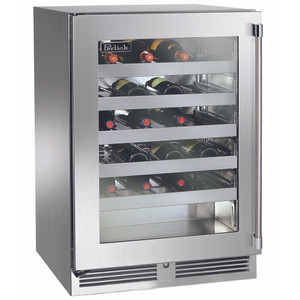 Perlick 24" Signature Series Outdoor Single Zone Wine Reserve with Stainless Steel Glass Door - HP24WO-4-3 Perlick 24" Signature Series Outdoor Single Zone Wine Reserve with Stainless Steel Glass Door - HP24WO-4-3