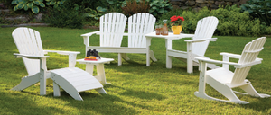 Seaside Casual 6 Piece Adirondack Shellback Collection - SC6PDAASC-51 Seaside Casual 6 Piece Adirondack Shellback Collection - SC6PDAASC-51