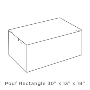 Berlin Gardens 18" x 30" x 13" Rectangle Pouf - LRTP183013 Berlin Gardens 18" x 30" x 13" Rectangle Pouf - LRTP183013