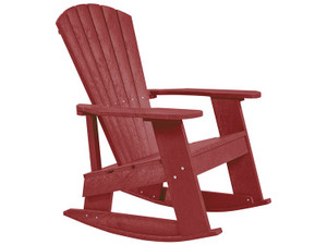 Captiva Casual Capterra Recycled Plastic Adirondack Rocker - CAPCRX09 Captiva Casual Capterra Recycled Plastic Adirondack Rocker - CAPCRX09