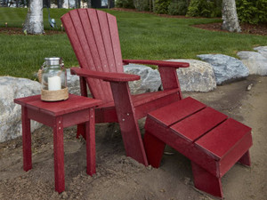 Captiva Casual 3 Piece Capterra Recycled Plastic Adirondack Set - CC3PCRPAS 