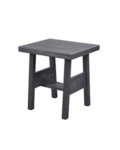 C. R. Plastics Tofino End Table, Slate - LIQUIDATION - DST288-LIQ-SLATE C. R. Plastics Tofino End Table, Slate - LIQUIDATION - DST288-LIQ-SLATE