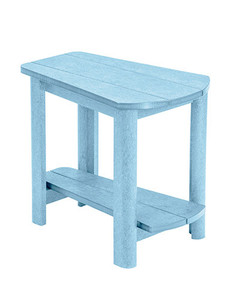 C. R. Plastics Adirondack Side Table, Sky Blue - LIQUIDATION - T04-LIQ-SKY-BLUE C. R. Plastics Adirondack Side Table, Sky Blue - LIQUIDATION - T04-LIQ-SKY-BLUE