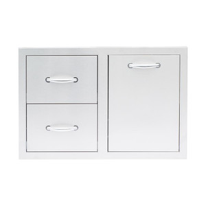 Summerset SSDC2-33LP 33" 2-Drawer & Vented LP Tank Pullout Drawer Combo Summerset SSDC2-33LP 33" 2-Drawer & Vented LP Tank Pullout Drawer Combo