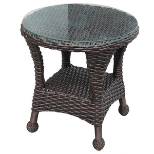 NorthCape Richmond Round Woven End Table - NC3350ET-RND