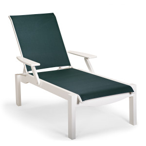 Telescope Leeward MGP Sling Lay Flat Sacking Armless Chaise w/ Wheels Telescope Leeward MGP Sling Lay Flat Sacking Armless Chaise w/ Wheels