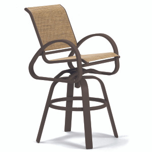Telescope Aruba Sling Bar Height Swivel Cafe Chair