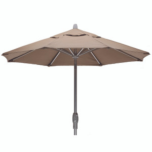 Telescope Value Market 7 1/2' Market Umbrella w/ Powdercoat Aluminum Frame and Push Button Tilt