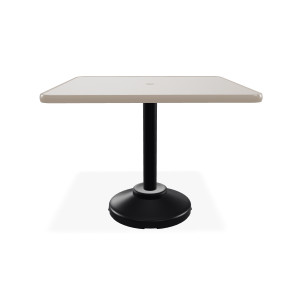 Telescope Dining Height 36" Square Value Hammered Table w/ 80lb Pedestal Telescope Dining Height 36" Square Value Hammered Table w/ 80lb Pedestal