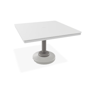 Telescope Dining Height 42" Square Origins Top Table w/ 80lb Pedestal Telescope Dining Height 42" Square Origins Top Table w/ 80lb Pedestal