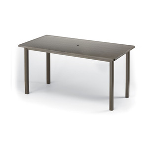 Telescope Bar Height 42" x 84" Rectangular Aluminum Slat Top Table Telescope Bar Height 42" x 84" Rectangular Aluminum Slat Top Table