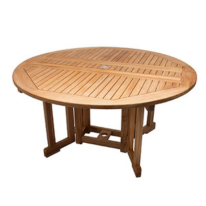 Royal Teak Drop Leaf 5' Round Table Royal Teak Drop Leaf 5' Round Table