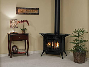 Empire Comfort Systems Heritage Cast Iron Matte Pewter Stove DVP30CC70WP - Liquid Propane Empire Comfort Systems Heritage Cast Iron Matte Pewter Stove DVP30CC70WP - Liquid Propane