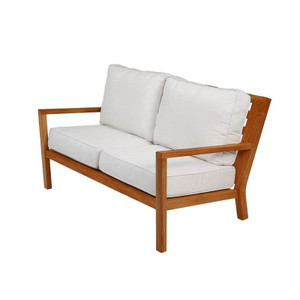 Royal Teak Coastal Two Seater Love Seat - White