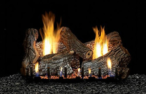 Empire Comfort Systems 24" Sassafras Logset with Manual VF/V Slope Glaze Burner, LP Empire Comfort Systems 24" Sassafras Logset with Manual VF/V Slope Glaze Burner, LP