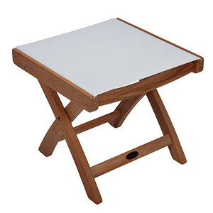 Royal Teak Sling Footrest - White