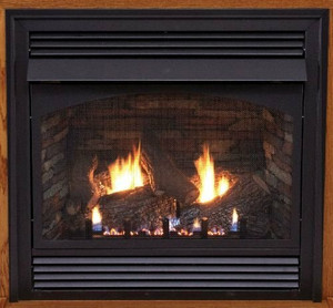 Empire Vent-Free Premium Fireplace 36-inch, Millivolt, Remote Ready, Blower, 36,000 Btu, LP, with logs and liner Empire Vent-Free Premium Fireplace 36-inch, Millivolt, Remote Ready, Blower, 36,000 Btu, LP, with logs and liner