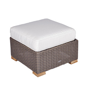 Royal Teak Sanibel Ottoman - White