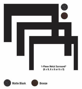 Empire DS2696BZ Bronze 3-Sided/1-Piece Metal Surround for Med. Insert Empire DS2696BZ Bronze 3-Sided/1-Piece Metal Surround for Med. Insert