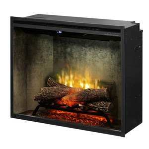 Dimplex RBF30WC Revillusion 8794 BTU / 2575W 30 Inch Wide Built-in Vent-Free Electric Fireplace with Weathered Concrete Interior and Remote Control