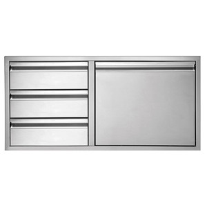 Twin Eagles TEDD363-B 36" 3-Drawer-Door Combo