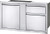 Napoleon BI-4224-1D1W 42" x 24" Large Door & Waste Bin Drawer Outdoor Kitchen Component, Stainless Steel