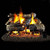 Peterson Real Fyre 24" Charred American Oak Gas Log Set - CHAO-24 + G4-24P