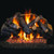 Peterson Real Fyre 30" Charred Majestic Oak Outdoor Gas Log Set - CHMJ-30_G45-30-SS