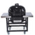 Primo Ceramic Charcoal Smoker Grill On Cart With Side Tables - Oval Xl