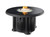 The Outdoor GreatRoom Black Grand Colonial Chat Height Gas Fire Pit Table
