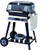 MHP JNR4DD Natural Gas Grill with Stainless Steel Shelves and Stainless Grids On Aluminum Cart